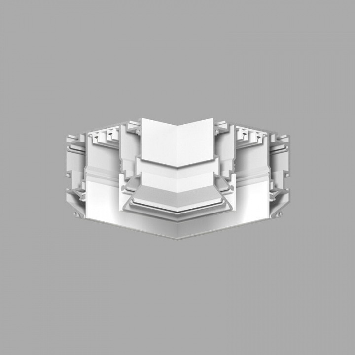 Соединитель угловой L-образный для треков встраиваемых Denkirs SMART ONE TR2026-WH