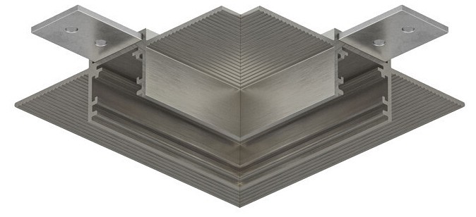 Соединитель угловой L-образный для треков встраиваемых Denkirs SHINE HIDE TR5705-DN