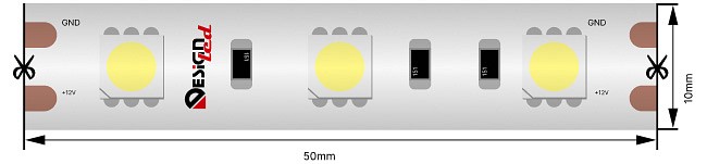 Лента светодиодная DesignLed DSG560 14.4 Вт/м 12 В IP65 00-00000518