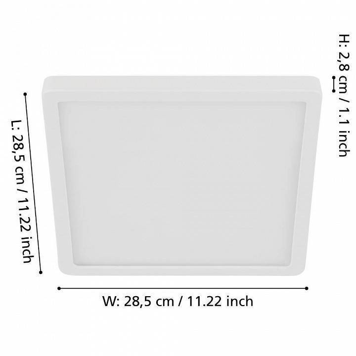 Светильник накладной Eglo Fueva 5 20 Вт 285x285 мм 900592