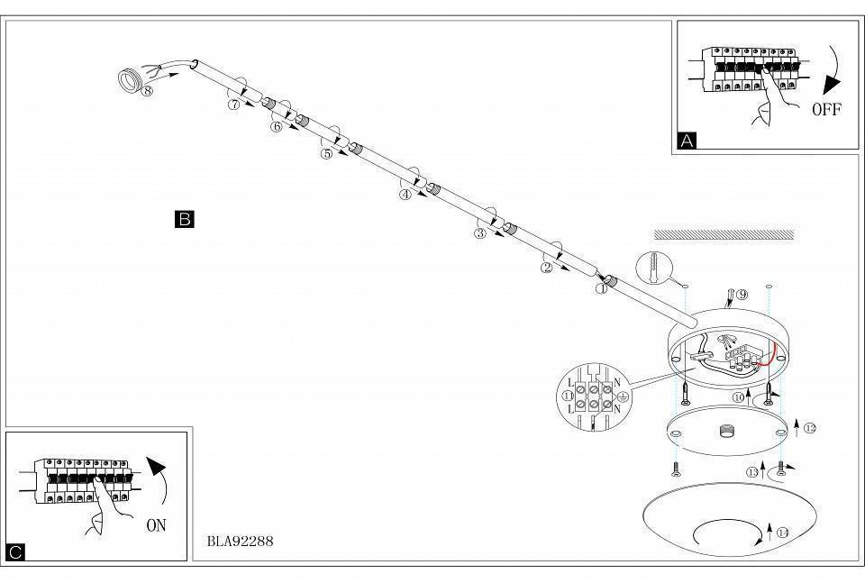 Подвес Eglo ПРОМО Extention 92288