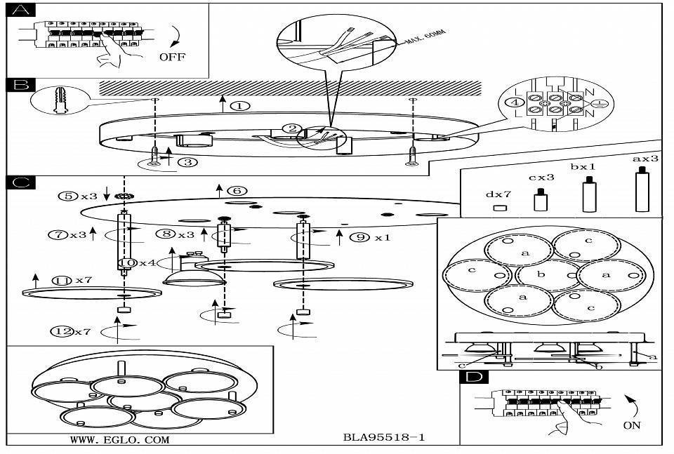 Накладной светильник Eglo Juranda LED 95518