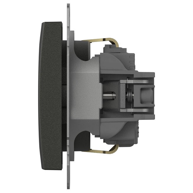 Розетка с заземлением и со шторкой, без рамки Elbi Eleсtriс Zena Vega 609-011100-243