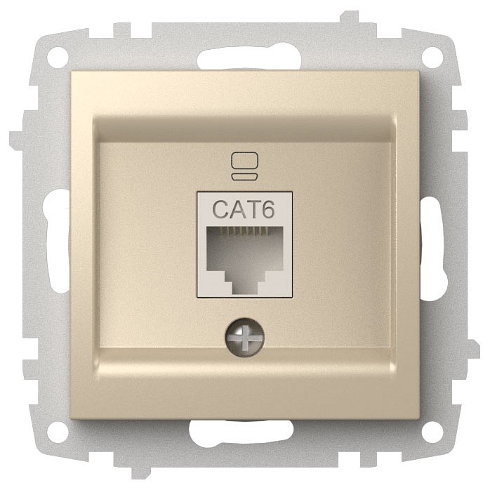 Розетка Ethernet RJ-45 без рамки Elbi Eleсtriс Zena Vega 609-012500-247