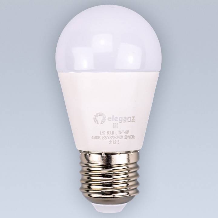 Лампа светодиодная Eleganz  E27 9Вт 4500K 1405