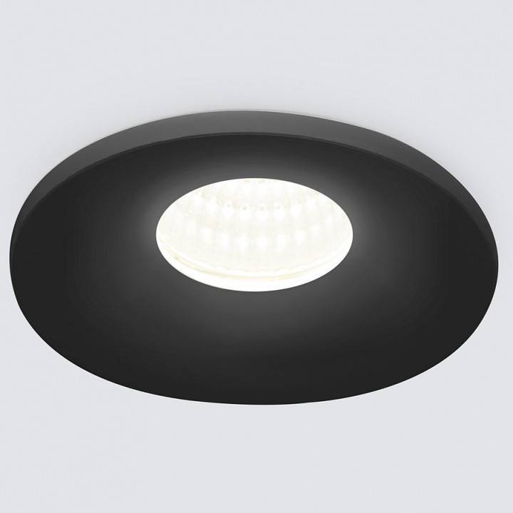 Встраиваемый светильник Elektrostandard 15270/LED черный/хром a056025