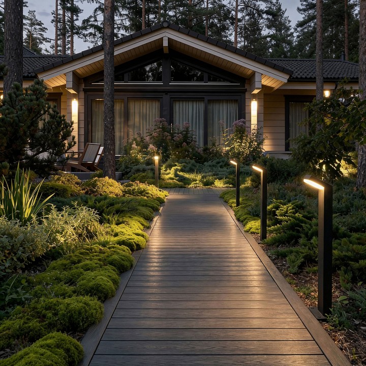 Наземный высокий светильник Elektrostandard Sensor 1542 TECHNO LED