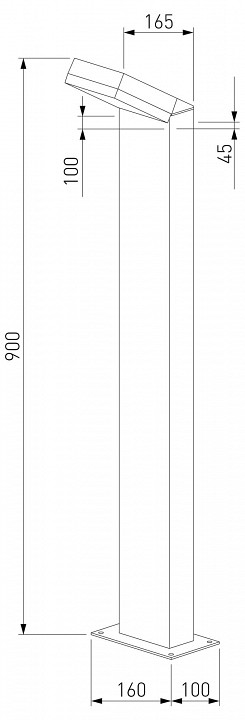 Наземный высокий светильник Elektrostandard Sensor 1542 TECHNO LED