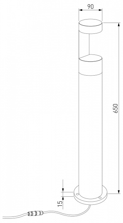 Наземный высокий светильник Elektrostandard Nimbus 35126/F