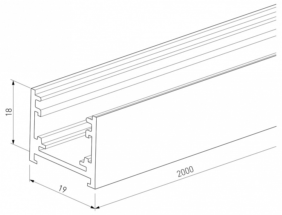Трек накладной Elektrostandard Line Magnetic 85227/00