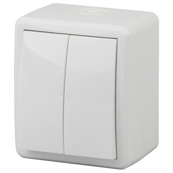 Выключатель двухклавишный Эра Эра Эксперт 11-1404-01