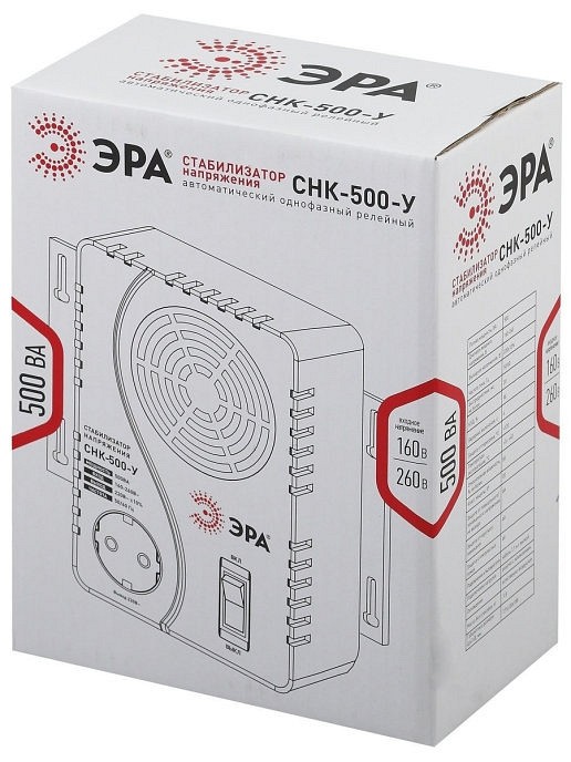 Стабилизатор напряжения Эра  СНК-500-У