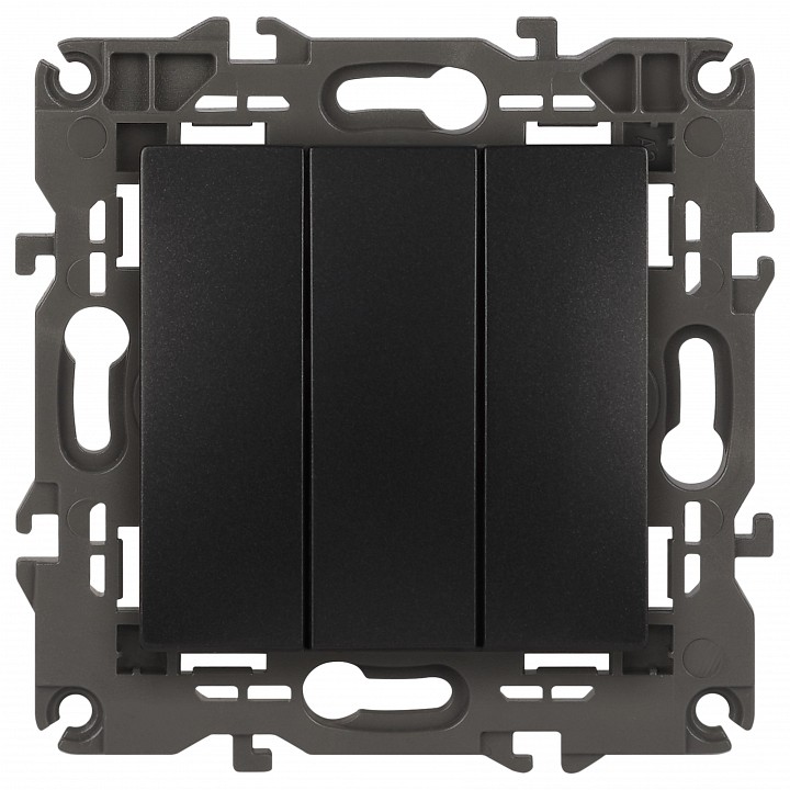 Выключатель трехклавишный без рамки Эра Эра Elegance 14-1107-05