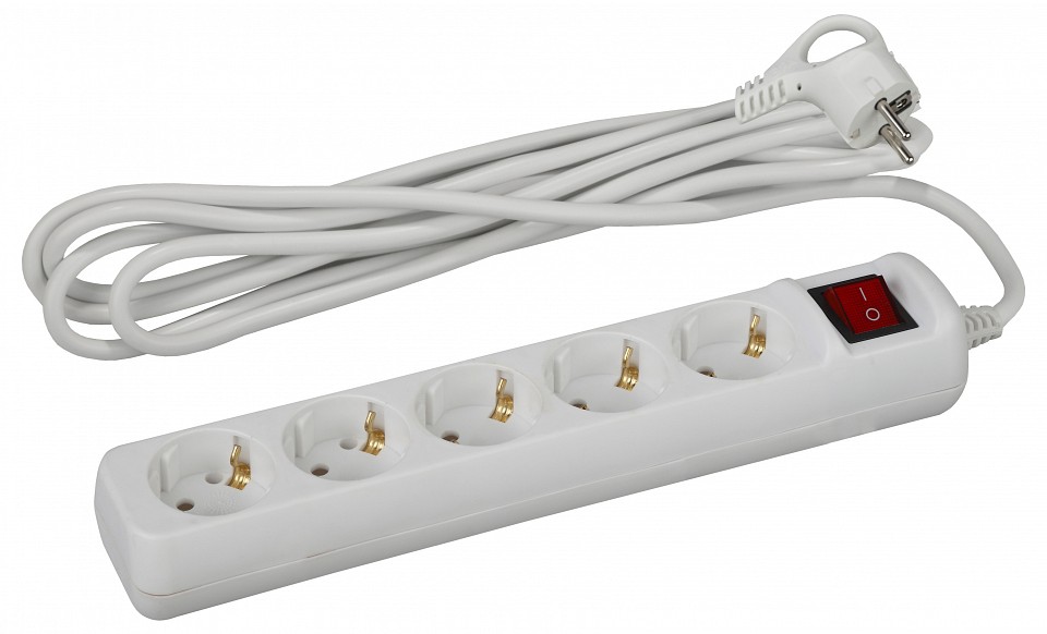 Удлинитель с выключателем Эра  UX-5es-3m