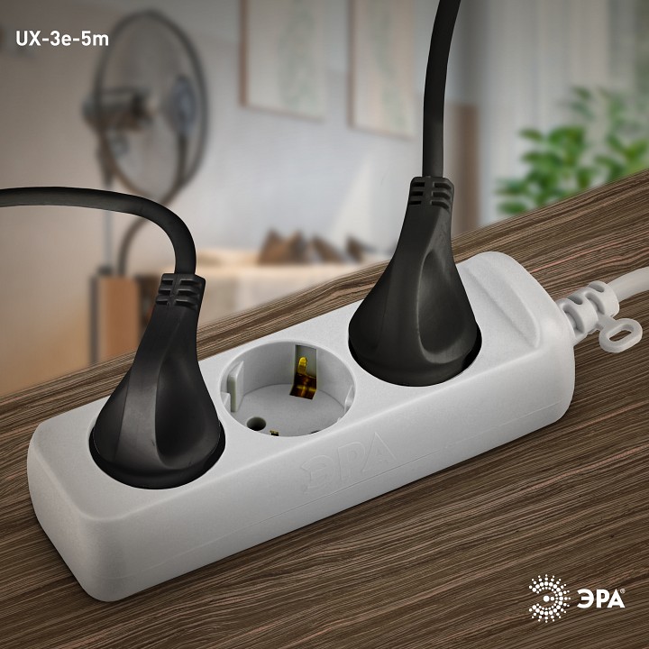Удлинитель Эра  UX-3e-5m