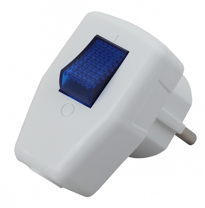 Вилка прямая с заземлением Эра  Vx5-W