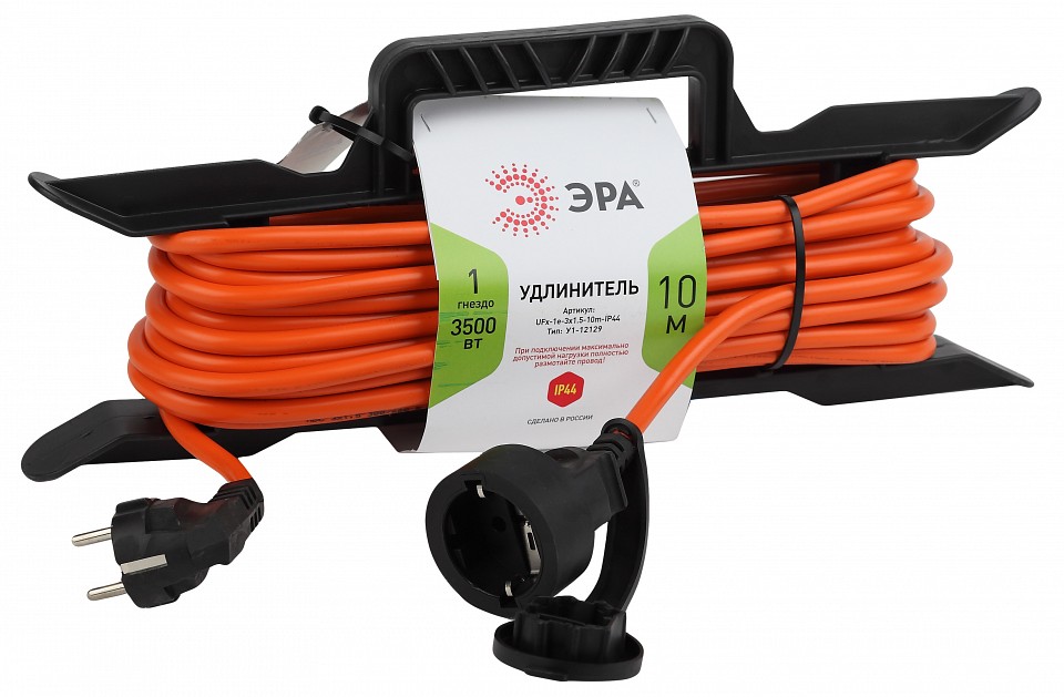 Удлинитель силовой ЭРА UFx-1e-3x1.5-10m 1 розетка 10 м 3х1.5 мм² UFx-1e-3x1.5-10m