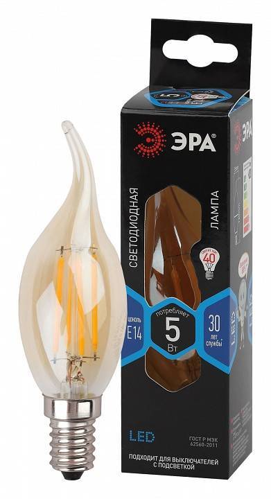 Лампа светодиодная ЭРА E14 5 Вт 4000 K свеча Б0047007