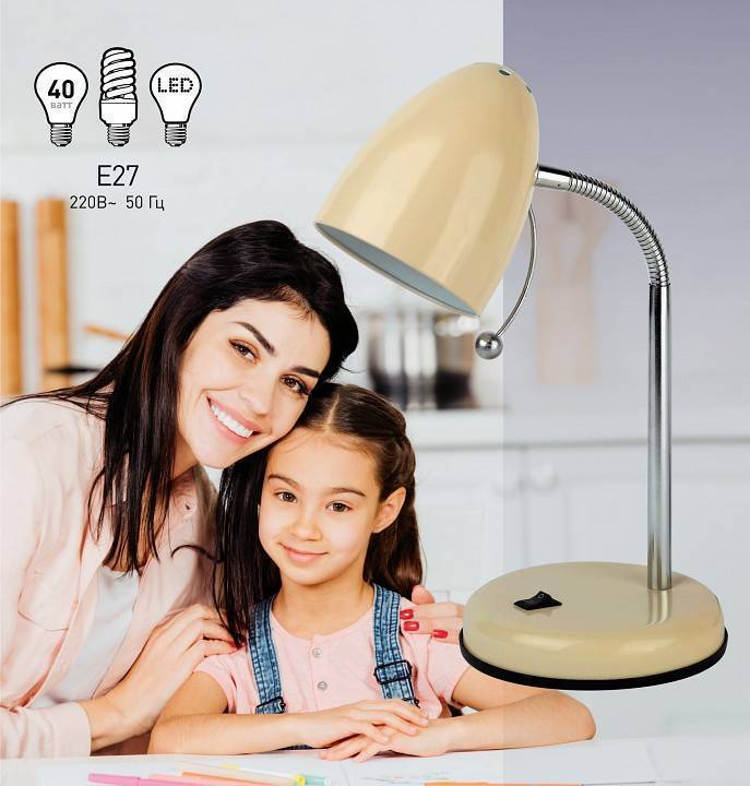 Настольная лампа ЭРА N-116 E27 Б0047202