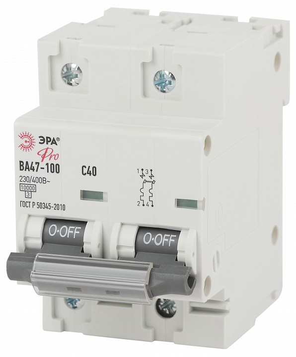 Автоматический выключатель 2P Эра ВА47-100 NO-902-275