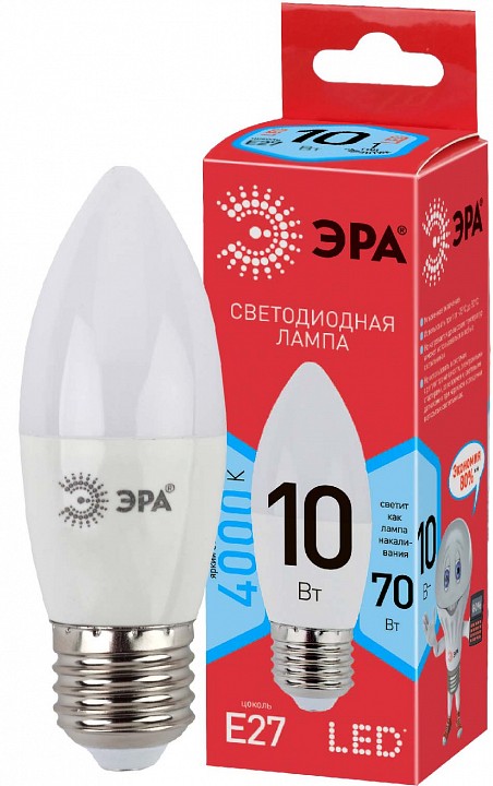 Лампа светодиодная Эра  LED B35-10W-840-E27 R