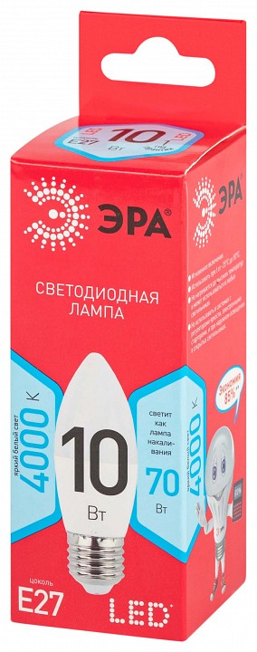 Лампа светодиодная Эра  LED B35-10W-840-E27 R