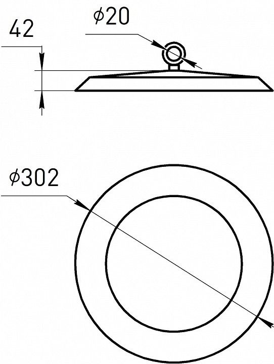 Подвесной светильник Эра  SPP-402-0-40K-150