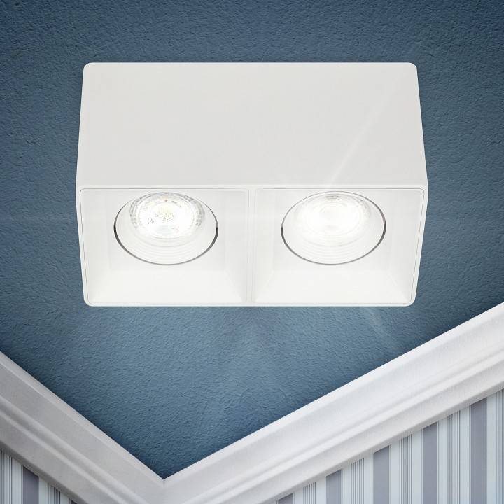 Светильник накладной ЭРА OL24-2 белый Б0054382