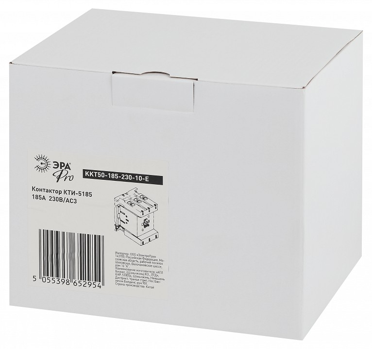 Контактор электромагнитный КТИ Эра КТИ KKT50-185-230-10-E