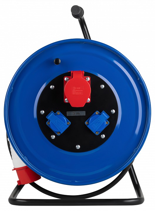 Удлинитель силовой ЭРА IND380-RM-3e-5x4-50m-IP44 3 розетки 50 м 5х4 мм² IP44 IND380-RM-3e-5x4-50m-IP44