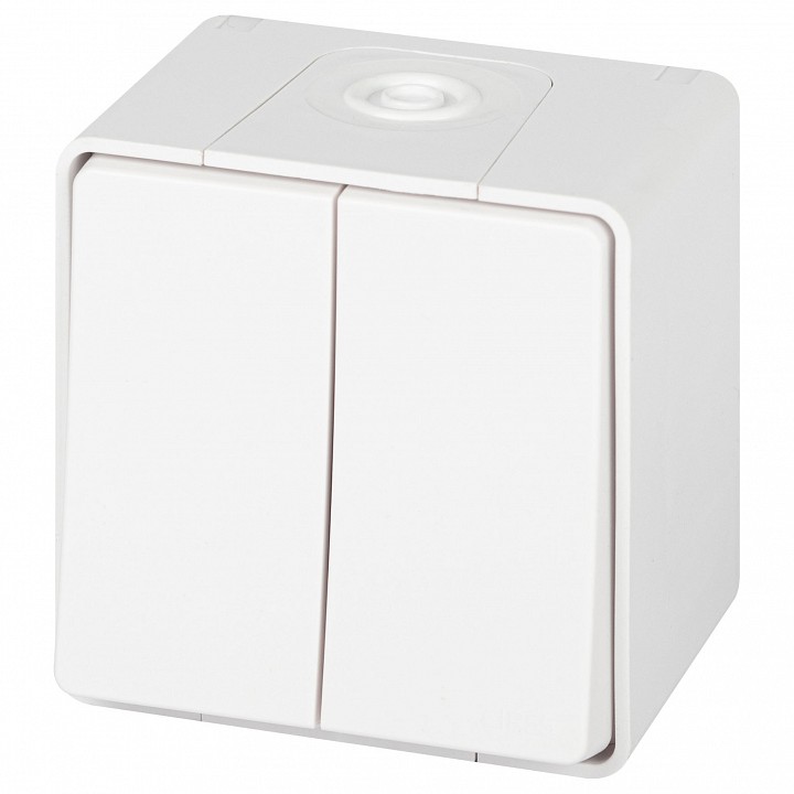 Выключатель двухклавишный Эра Эра Эксперт 11-1504-01