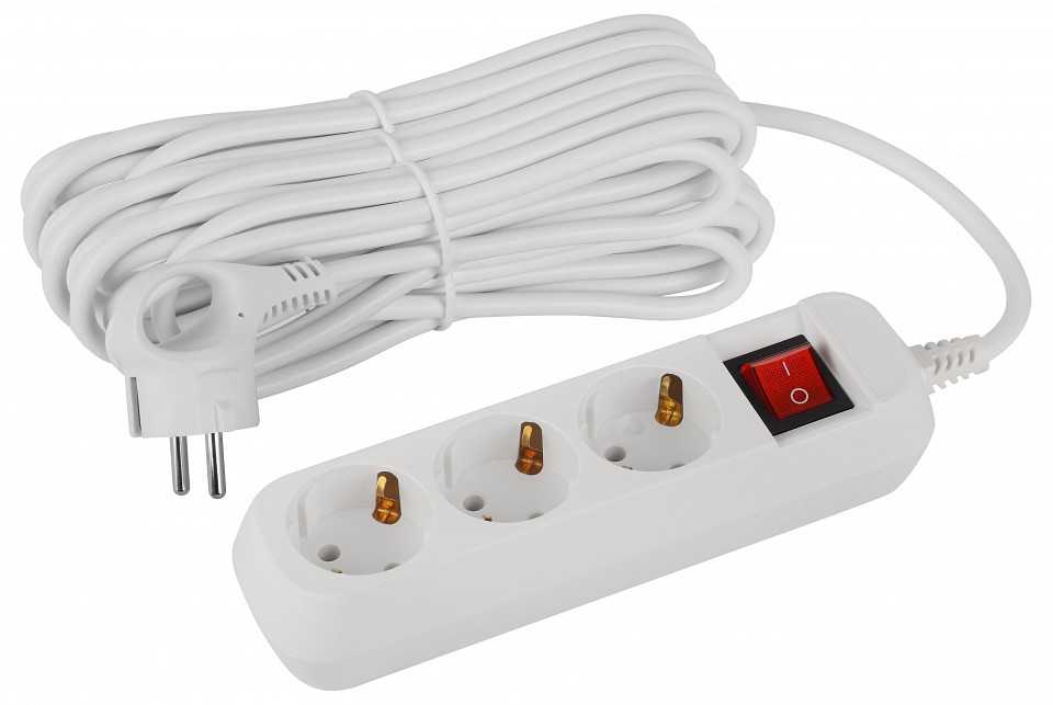 Удлинитель с выключателем Эра  UDL-16-3100-ES