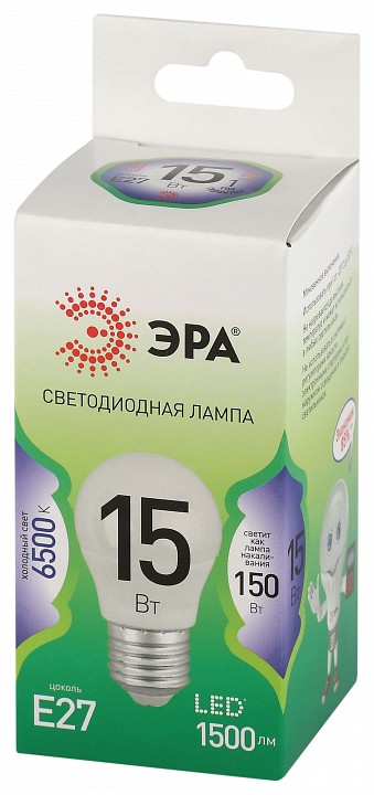 Лампа светодиодная ЭРА Green Line Шар P45 15 Вт E27 6500 К LED P45-15W-865-E27 GL