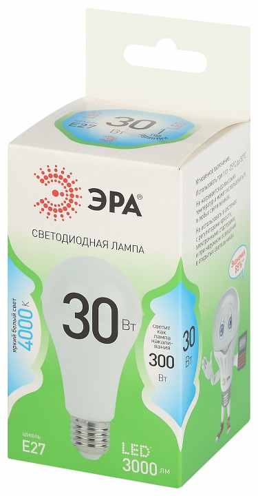 Лампа светодиодная Эра Green Line LED A65-30W-840-E27 GL