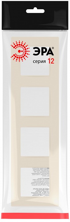 Рамка на 4 поста Эра Эра 12 12-5204-02