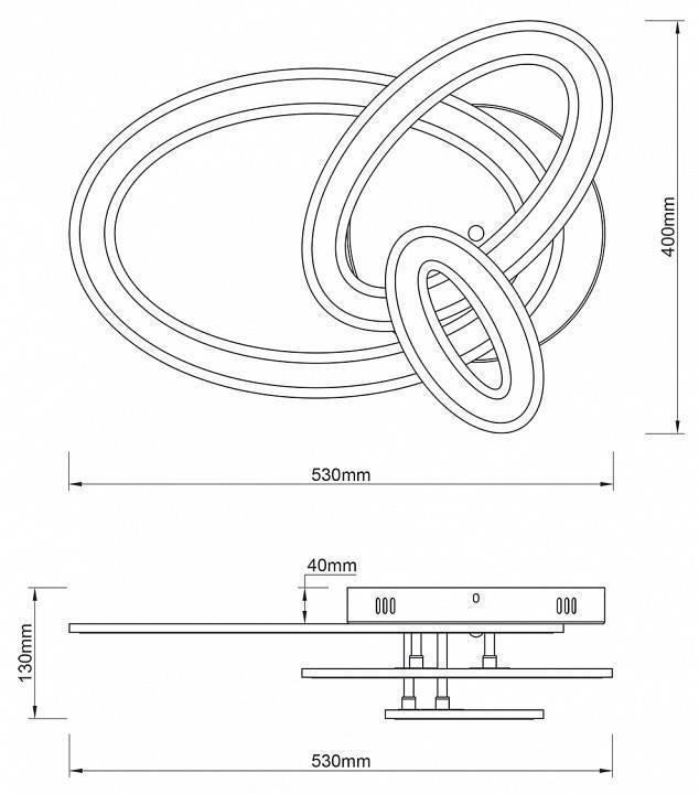 Потолочная люстра Escada Volume 10241/3LED