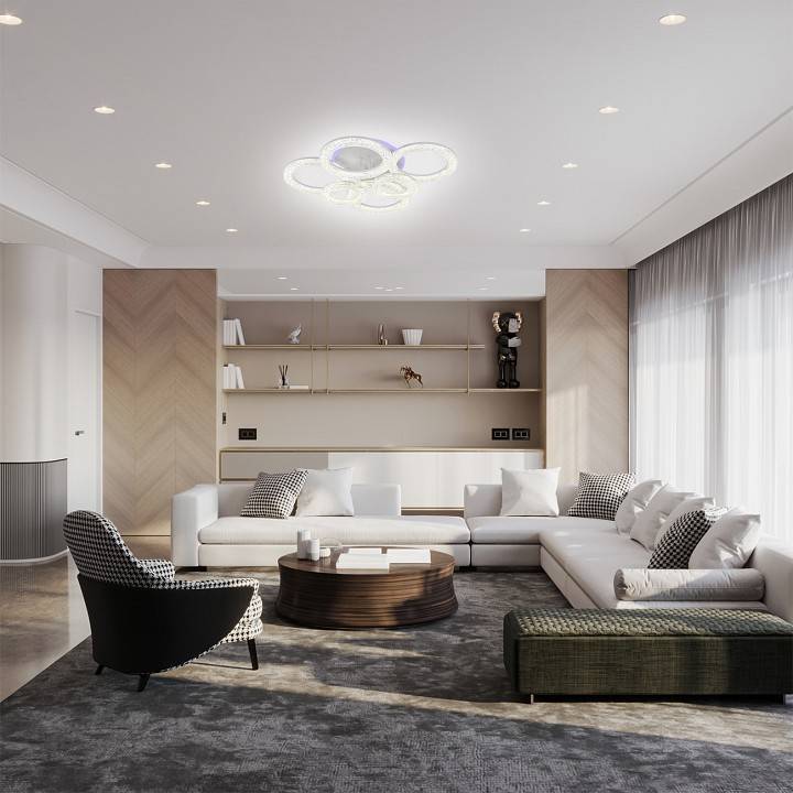 Люстра потолочная светодиодная Escada Alunit BL 10296/6LED BL