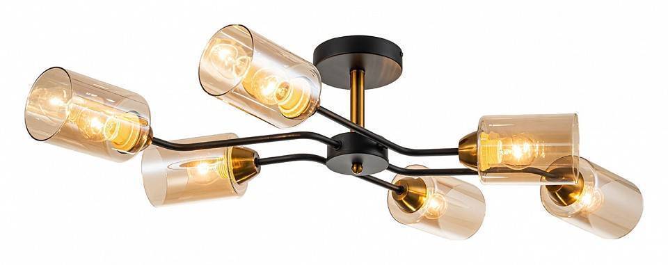 Люстра на штанге Escada Vertigo 1131/6P Black/Gold