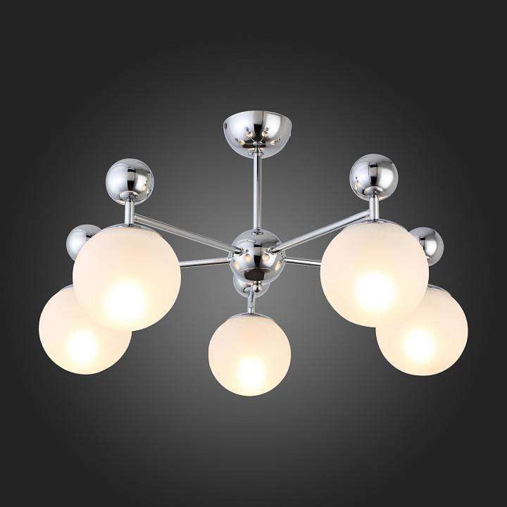 Люстра на штанге EVOLUCE Pechio 5 ламп E14 SLE106102-05