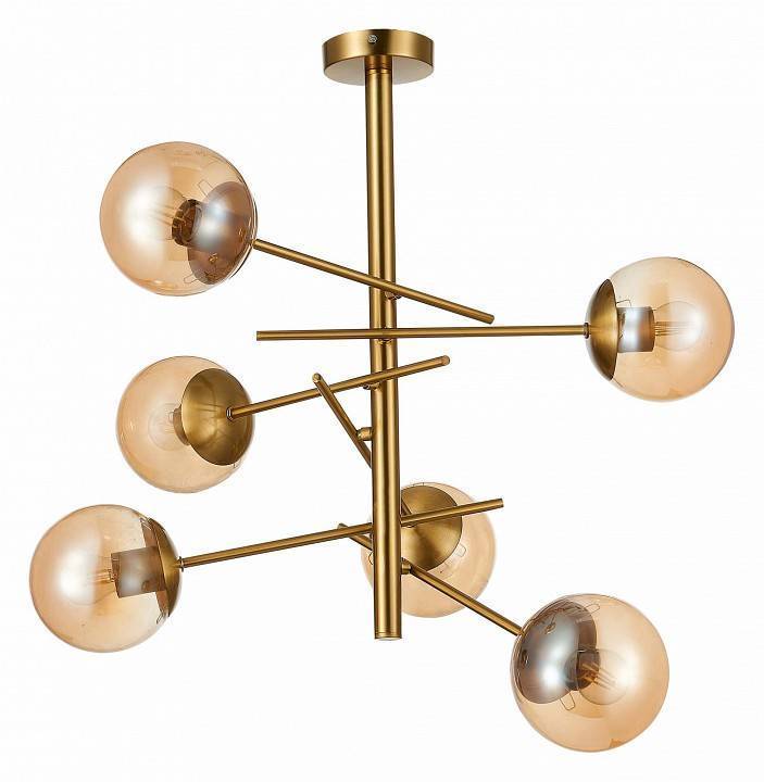 Люстра на штанге EVOLUCE Velio 6 ламп SLE1099-312-06