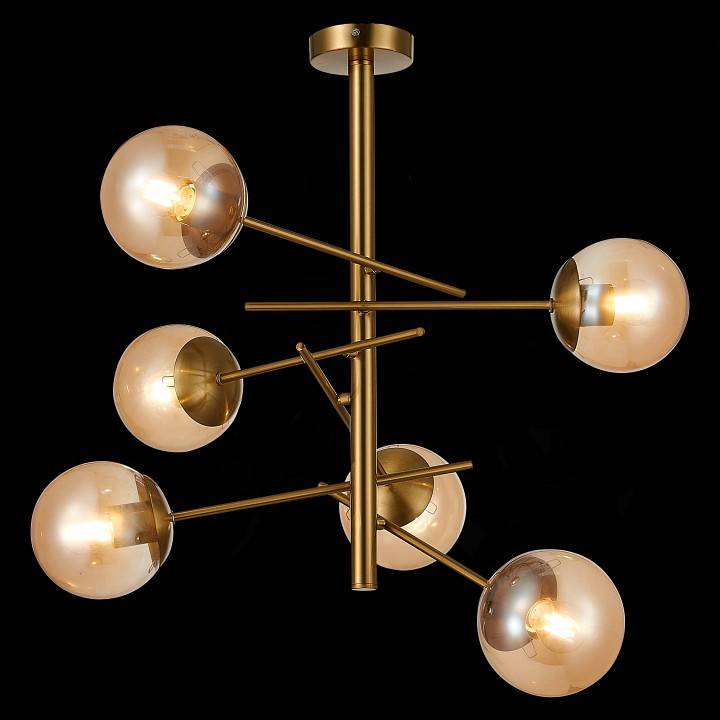 Люстра на штанге EVOLUCE Velio 6 ламп SLE1099-312-06