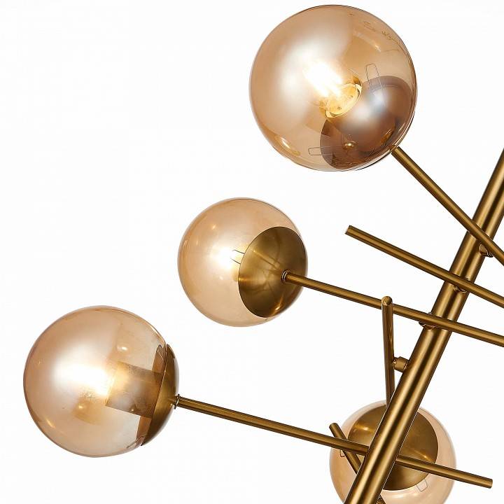 Люстра на штанге EVOLUCE Velio 6 ламп SLE1099-312-06