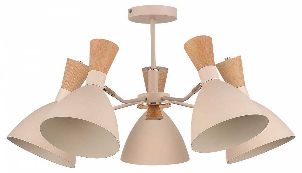 Люстра на штанге EVOLUCE Vista 5 ламп SLE1256-502-05