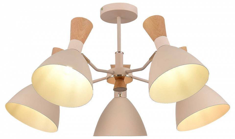 Люстра на штанге EVOLUCE Vista 5 ламп SLE1256-502-05