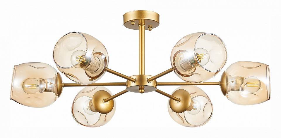 Люстра на штанге EVOLUCE Pallo 6 ламп E14 SLE155412-06