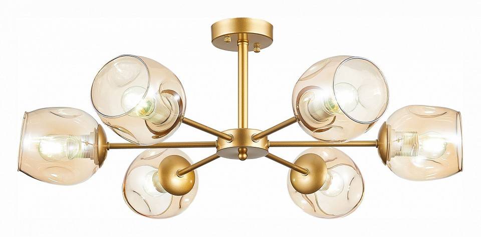 Люстра на штанге EVOLUCE Pallo 6 ламп E14 SLE155412-06