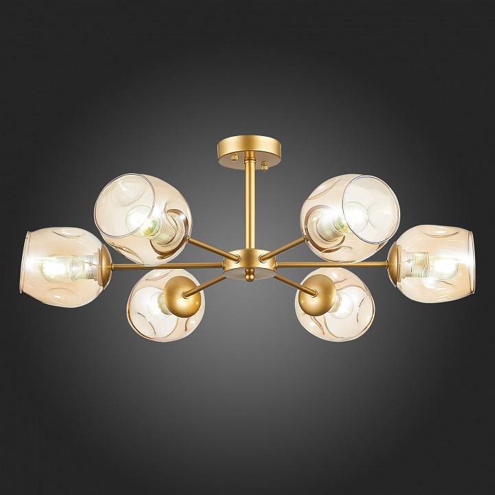 Люстра на штанге EVOLUCE Pallo 6 ламп E14 SLE155412-06