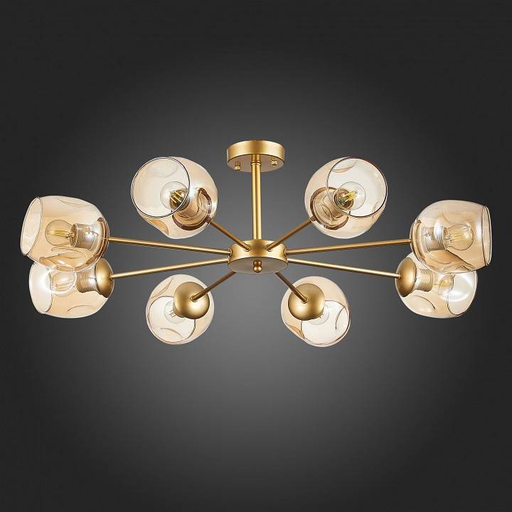 Люстра на штанге EVOLUCE Pallo 8 ламп E14 SLE155412-08