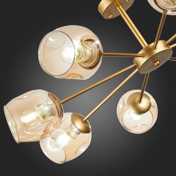 Люстра на штанге EVOLUCE Pallo 8 ламп E14 SLE155412-08