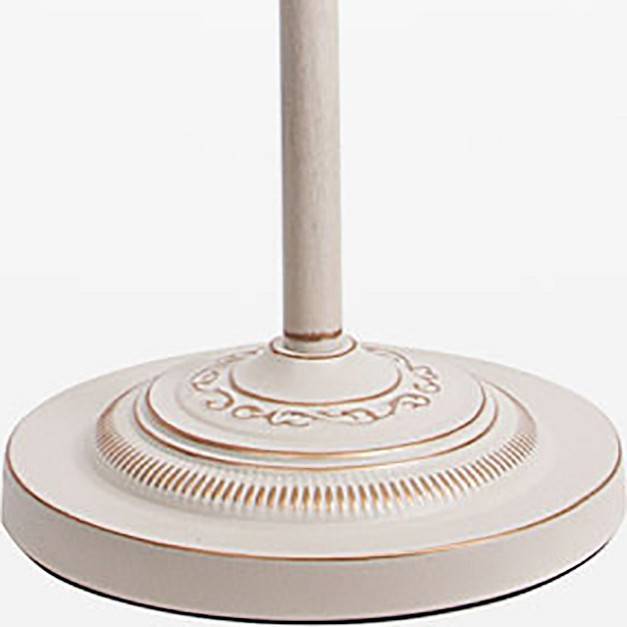 Торшер Eurosvet Amelia белый с золотом хрусталь Strotskis 10073/1